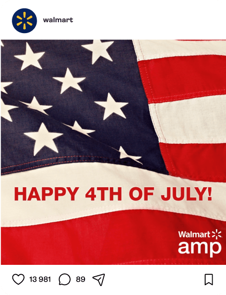 Social media post example