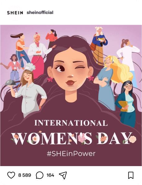 Social media post example